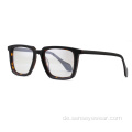 Benutzerdefinierte Logo Unisex Square Acetat polarisierte Sonnenbrille